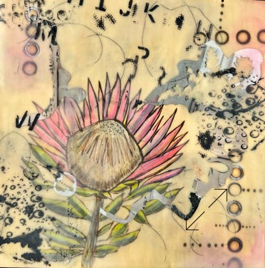 King or Queen? 30x30cm on woodpanel